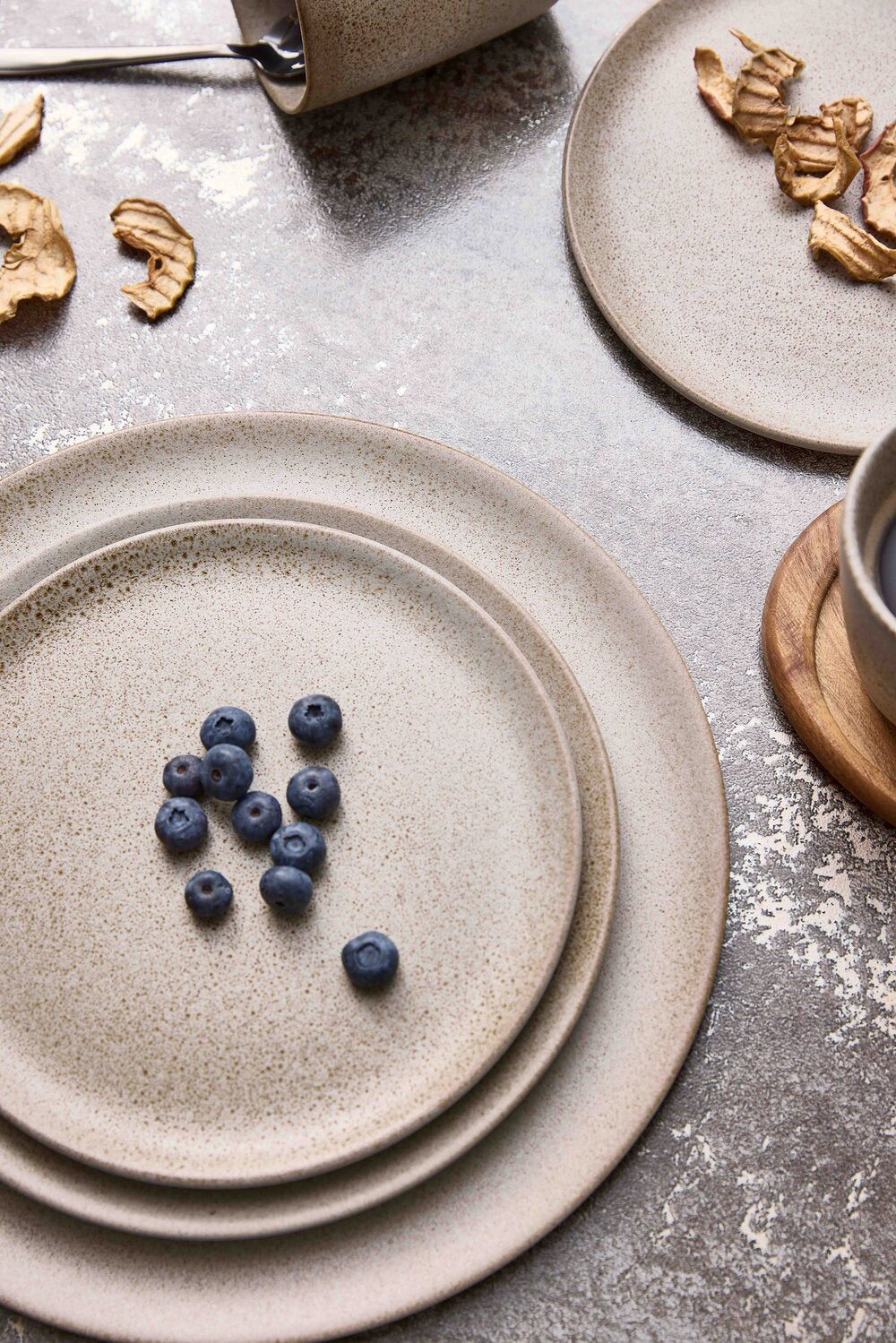 Middagstallerken, Sandy Beige - Ø28 cm.